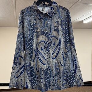 NWOT  Noracora Paisley blouse